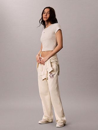 Calvin Klein Pantalones De Ch&aacute;ndal De Felpa Con El Logo Gr&aacute;fico