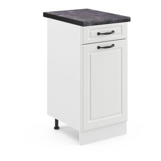 Vicco Mueble bajo de cocina R-Line, Blanco casa de campo, 40 cm, et Antracita