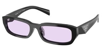 Prada PR B06SF Asian Fit 16K40J Womens Sunglasses Black Size 55