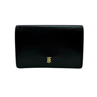 Burberry Black Leather Wallet (Tri-Fold) (Pre-Owned)