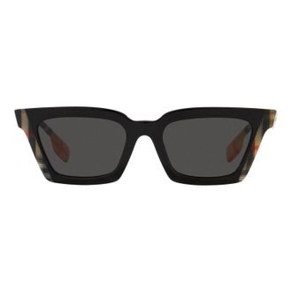 Burberry BE4392U Checked Acetate Sunglasses - Black