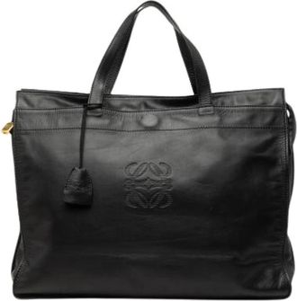 Loewe Pre-owned Tote Bag - Dames - Vintage Shopper - Zwart - ONE Size - Leer - Vintage
