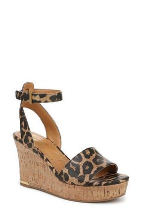 Franco Sarto Celeste Wedge Sandal in Brown at Nordstrom Rack, Size 9