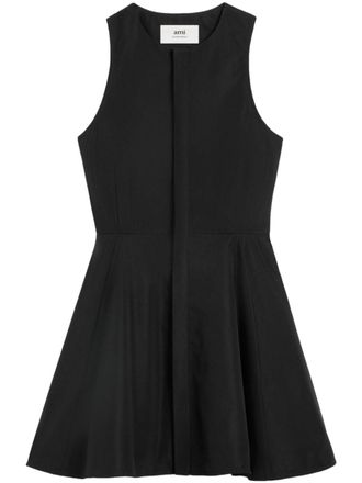 Ami Mouwloze mini-jurk - Zwart