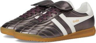 Gola Stadium 86 Womens Walking Shoes Pewter/Off White : 6.5 B - Medium, Leather