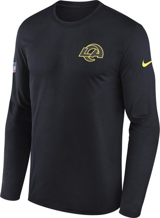 Nike Los Angeles Rams Rivalries Collection Sideline Legend Small Logo Nike Mens Dri-FIT NFL Long-Sleeve T-Shirt in Blue | 02TJ4FA95-266