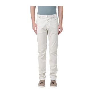 Jacob Cohen Slim-fit Trousers - male - Jacob Coh&euml;n - Slim-fit Trousers - Beige - W37 - Trousers
