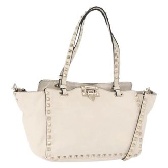 Valentino Pre-owned Vintage Tote Bag - Dames - Pre-owned - Wit - Maat: ONE Size Leer