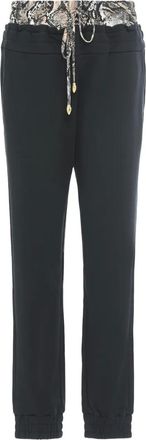 Just Cavalli Trainingsbroek met slangenhuid print - Zwart