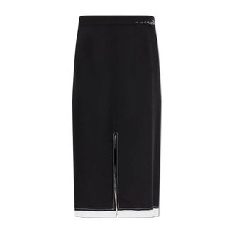 Marni Midi Skirts, female, Black, Size: 2XS Wool Skirt
