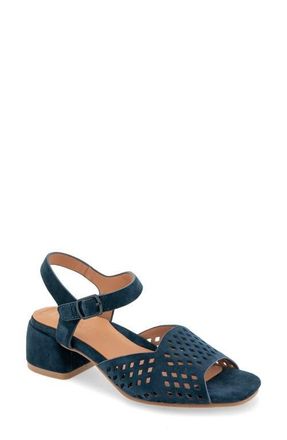 Gentle Souls Oaks Ankle Strap Sandal in Navy Suede at Nordstrom, Size 5.5