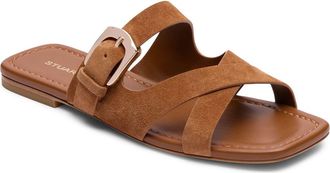 Stuart Weitzman Sai Slide Sandal in Doe at Nordstrom, Size 7.5