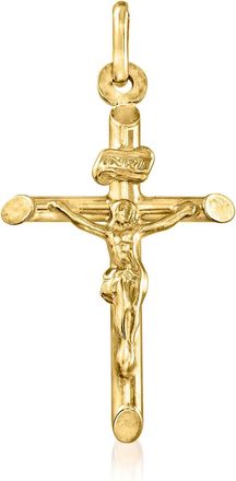 Ross-Simons Italian 14kt Yellow Gold Crucifix Pendant