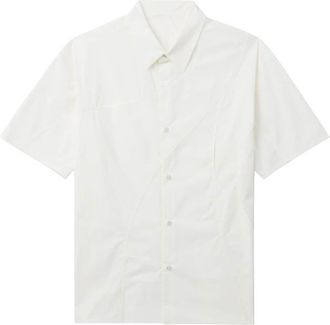 Post Archive Faction (PAF) patchwork shortsleeved shirt - men - Viscose/Nylon - S - White