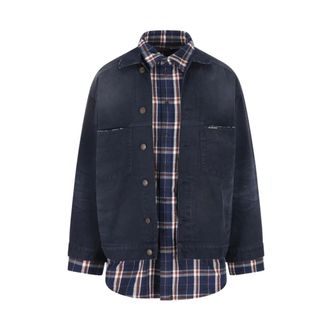 Balenciaga Denim Jacket - male - Balenciaga - Denim Jackets - Blue - L - Jackets