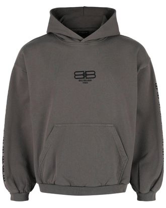 Balenciaga Embroidered Cotton Hoodie