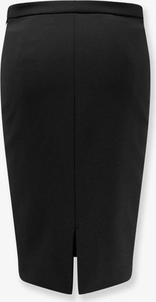 Elisabetta Franchi Womens Skirt With Monogram Detail Black Polyester