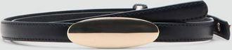 Mango Cintura sottile dettaglio metallo nero - Donna - S - MANGO