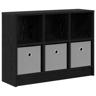 vidaXL Aparador Con Caj&oacute;n Roble Negro 73,5 X 22,5 X 53,5 Cm Vidaxl