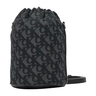 Calvin Klein Bucket Bags, female, Black, Size: ONE SIZE CKJ Monogram Bucket Bag