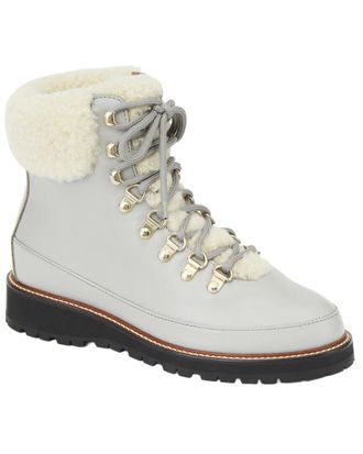 Lafayette 148 New York Elsa Lace-Up Lug Sole Leather Boot