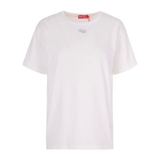 Diesel T-Shirts, female, White, Size: XS T-Normy OD S1