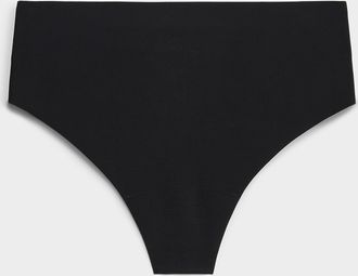 Miiyu Womens Stretch microfibre high-waist thong Recycled nylon