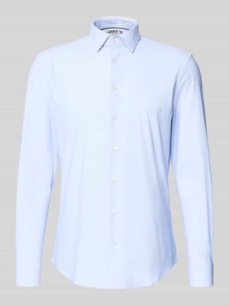 Jake*s Slim Fit Business-Hemd mit Kentkragen in Bleu, Gr&ouml;&szlig;e 37/38
