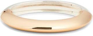 Open Edit Domed Hinge Bangle in Gold- Silver at Nordstrom Rack