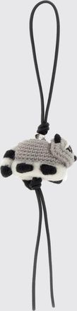 Loewe Raccoon Keychain in Raccoon Shape in Wool Felt and Calfskin