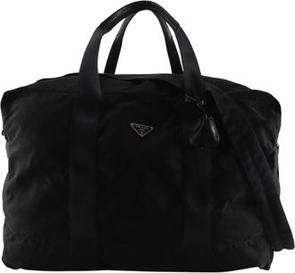 Prada Black Nylon Boston Bag (Pre-Owned)