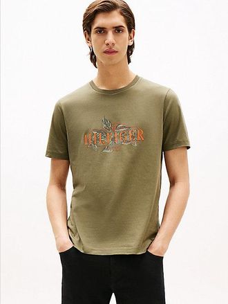 Tommy Hilfiger Tropical Logo Crew Neck T-Shirt