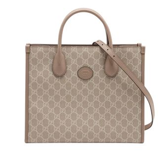 Gucci Pre-owned Gucci Small GG Supreme Interlocking G Tote Ladies MP0LH1HNTI6WTOF3