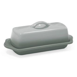 Chantal Full Size Ceramic Butter Dish, 8.5 Inch in Fade Gray at Nordstrom