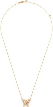 Suzanne Kalan 18K Yellow Gold Bold Butterfly Diamond Necklace - Womens - 18kt Yellow Gold/Diamond