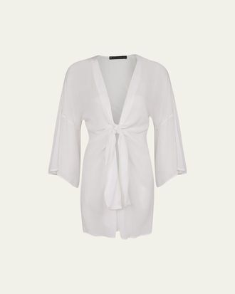 Vix Solid Perola Knot Short Coverup