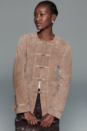 Blank NYC Suede Military Jacket