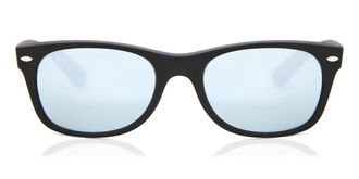 Ray-Ban RB2132 New Wayfarer Flash 622/30 Mens Sunglasses Black Size 52