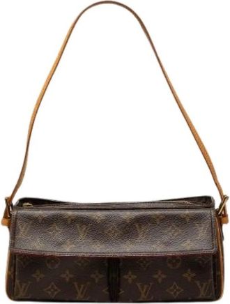 Louis Vuitton Pre-owned Viva Cite MM - Dames - Vintage Schoudertas - Bruin - ONE Size - Leer - Vintage