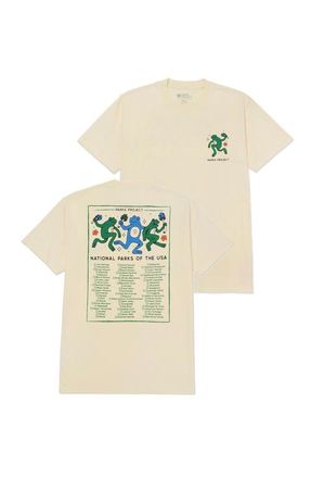 Parks Project Great Outdoors Dancin Frogs Checklist Tee in Natural at Nordstrom, Size 3X-Large