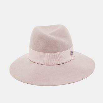Maison Michel Lavender Felt Virginie Fedora Hat S
