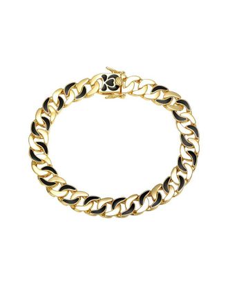 Rachel Glauber 14K Plated Link Chain Bracelet