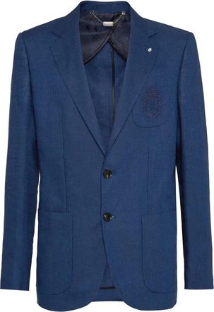 Billionaire Boys Club Linnen Blazer - Heren - Blazers - Blauw - L - Linnen - Jassen