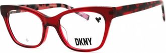 DKNY Ladies Red Cat Eye Eyeglass Frames DK5053