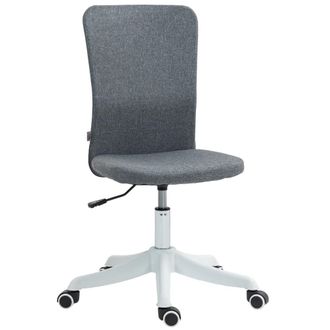 HOMCOM Silla de oficina 53x43x93 cm gris