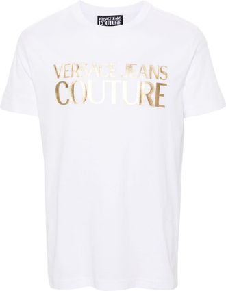 Versace Jeans Couture logo-print cotton T-shirt - men - Cotton - 3XL - White