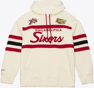 Mitchell & Ness Mens Mitchell & Ness Cream Philadelphia 76ers Hardwood Classics 76 Originals Collection Head Coach Hoodie at Nordstrom, Size Small