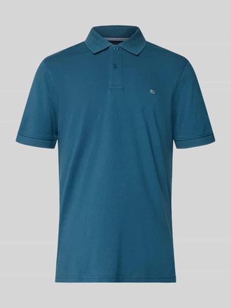 Christian Berg Regular Fit Poloshirt mit Stitching in Petrol, Gr&ouml;&szlig;e 3XL
