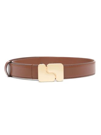 SOEUR logo-buckle leather belt - women - Calf Leather - 80 - Brown