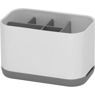 OEM Soporte De Pl&aacute;stico Blanco Para Cepillo Y Pasta De Dientes Para El Ba&ntilde;o: Almacenamiento Compacto Y Funcional - Crezuo